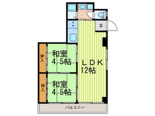 KMビルの物件間取画像